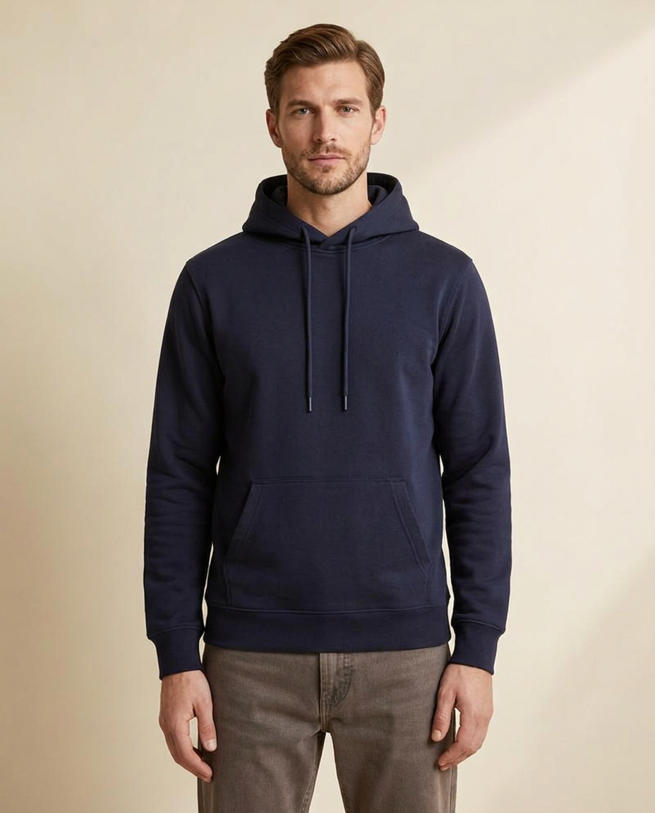 Polo Ralph Lauren Hoodie Mörkblå på modell